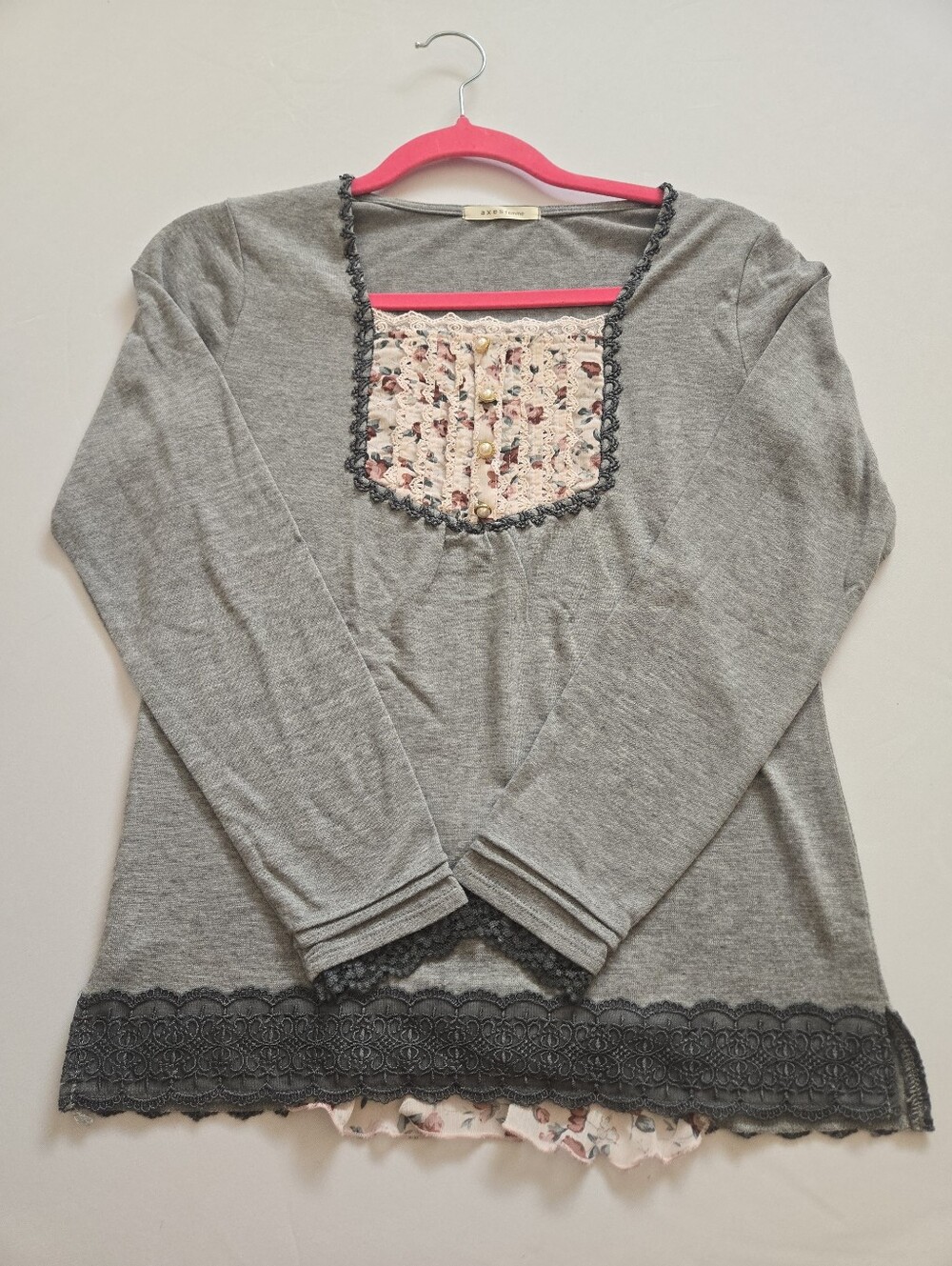 Axes Femme Floral Long Sleeve Top